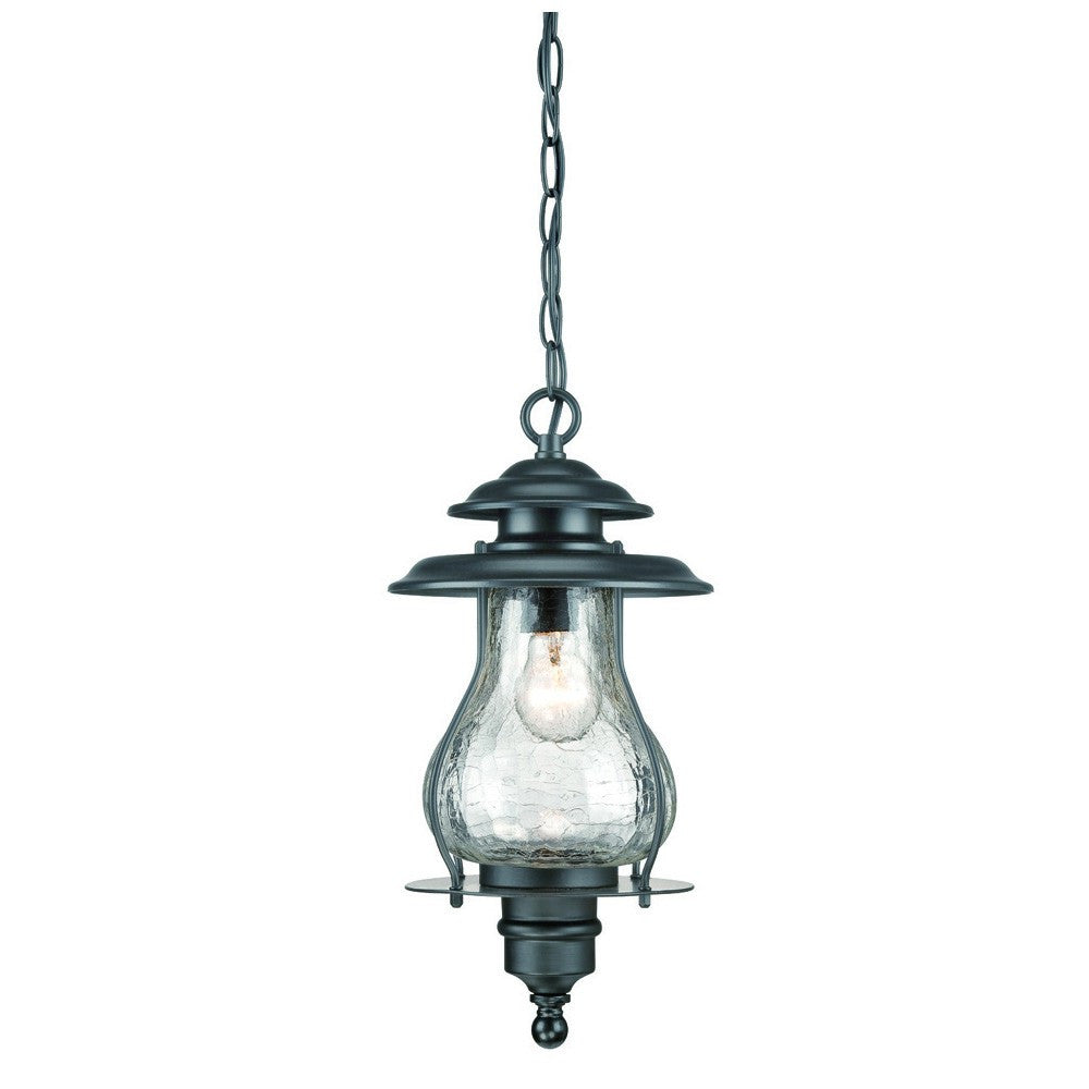 Matte Black Oil Lantern Hanging Light-Outdoor Lighting-DECOROLALA