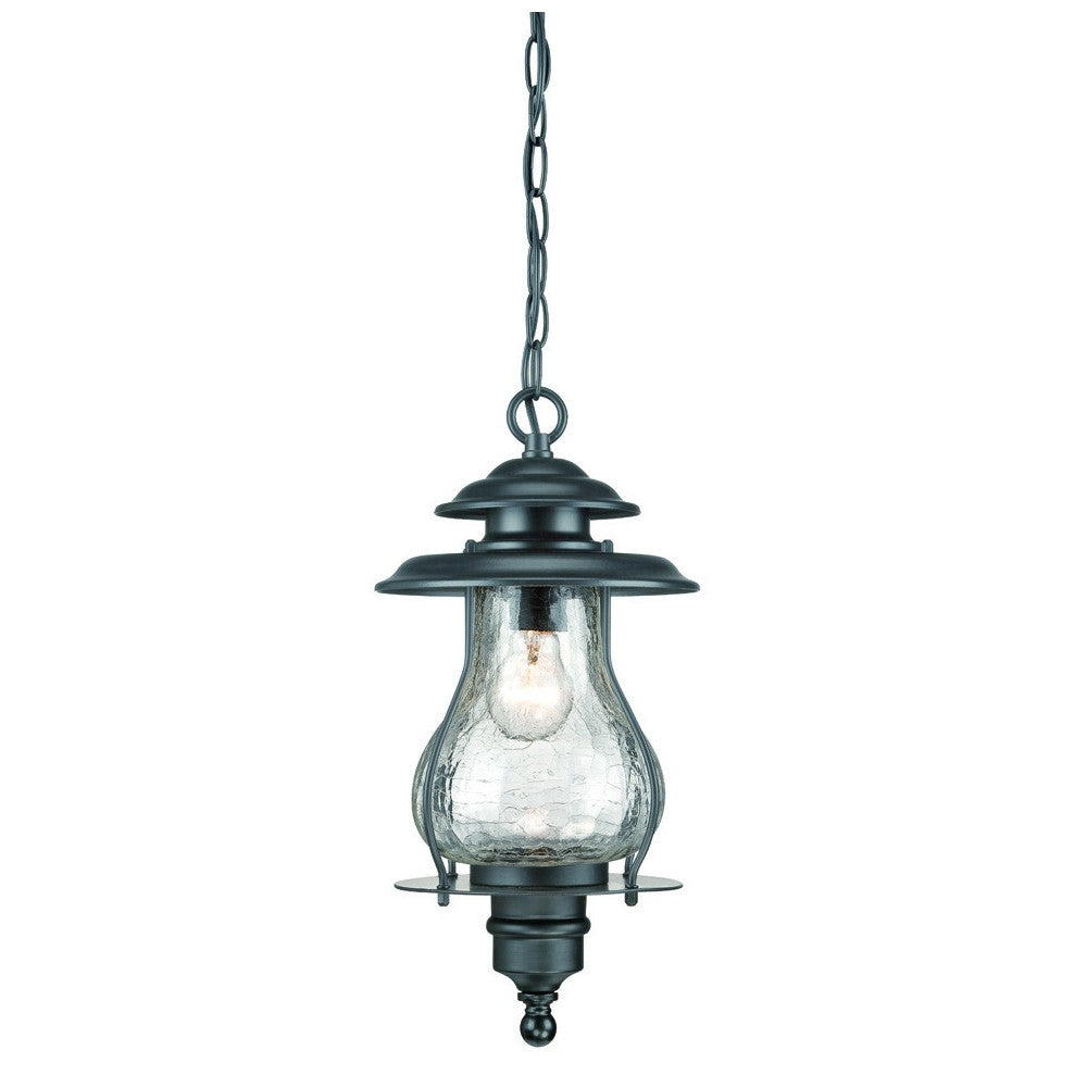 Matte Black Oil Lantern Hanging Light-Outdoor Lighting-DECOROLALA