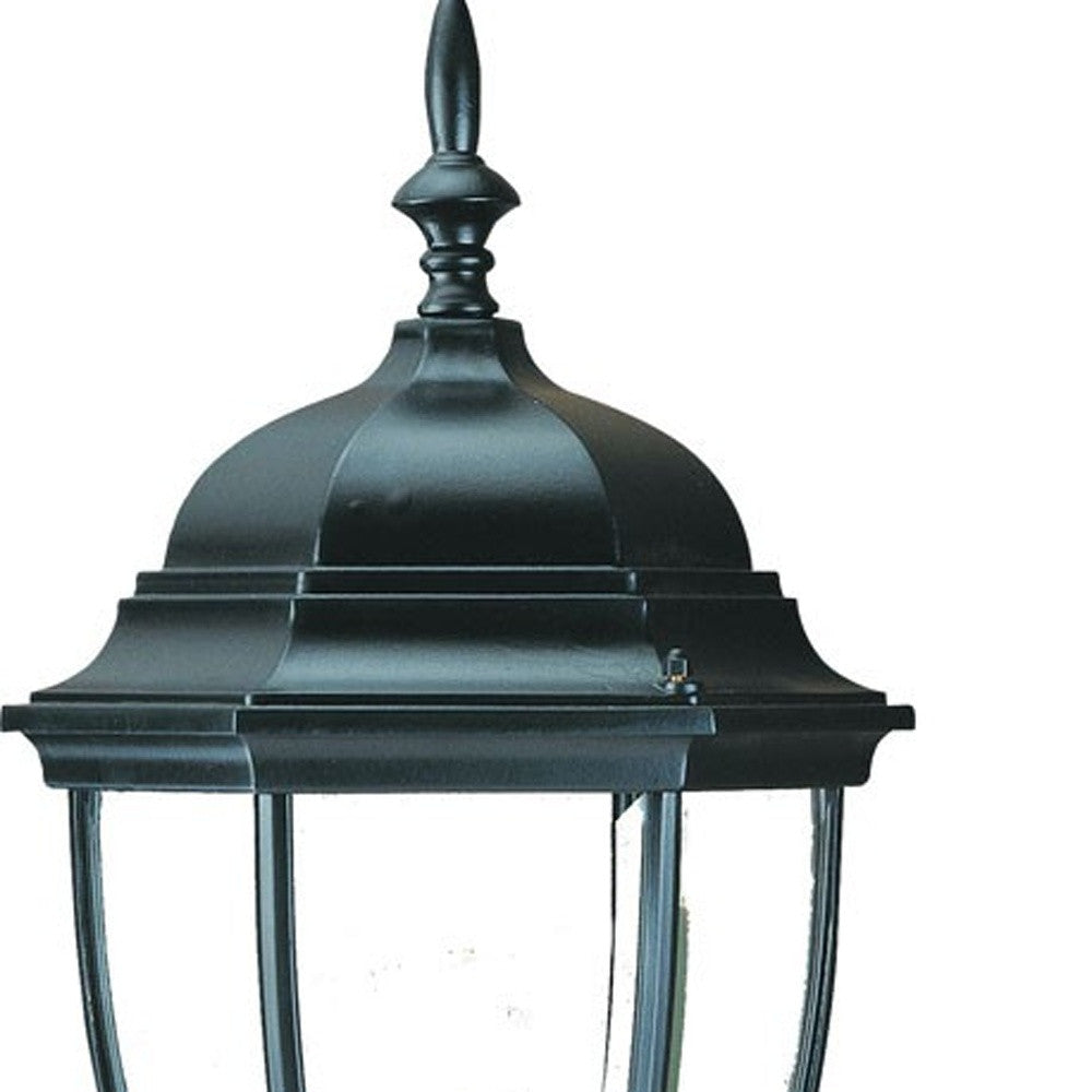 Matte Black Ornamental Lantern Wall Light-Outdoor Lighting-DECOROLALA