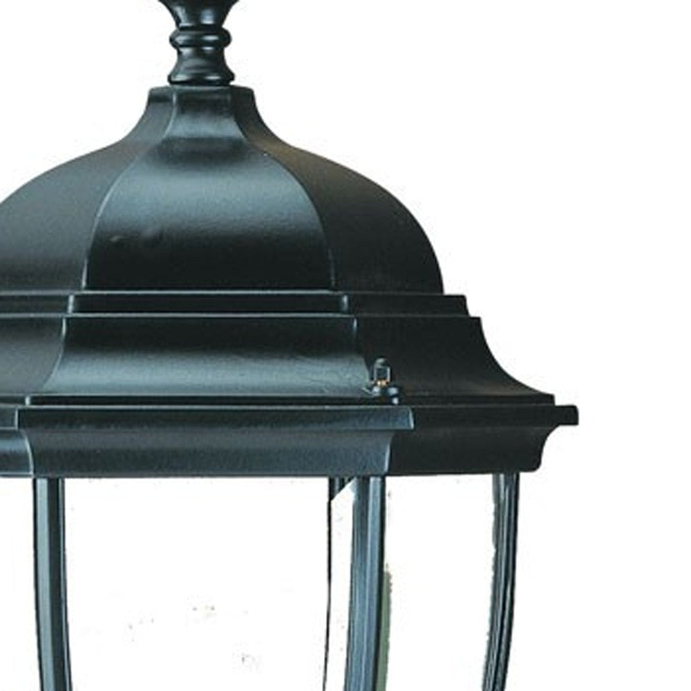 Matte Black Ornamental Lantern Wall Light-Outdoor Lighting-DECOROLALA