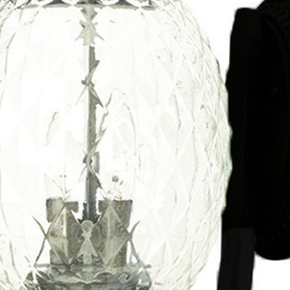 Matte Black Pineapple Wall Light-Outdoor Lighting-DECOROLALA