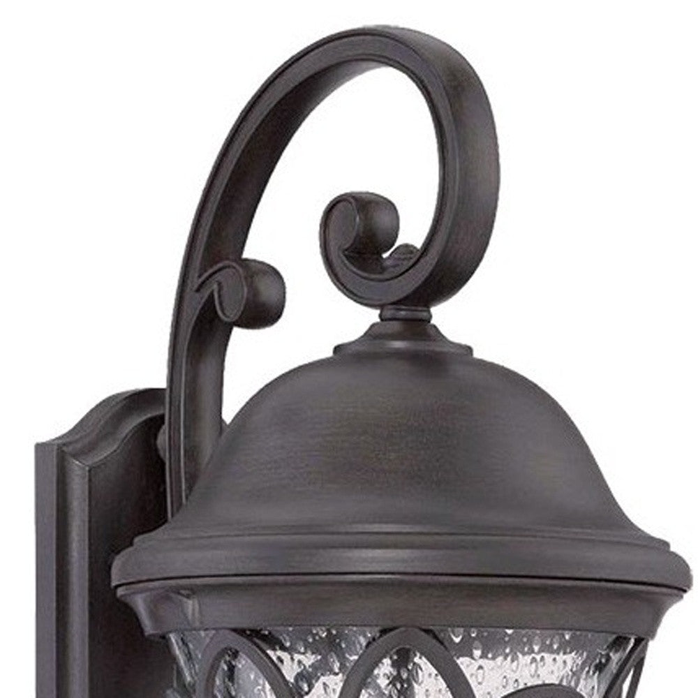 Matte Black Tapered Goblet Wall Light-Outdoor Lighting-DECOROLALA