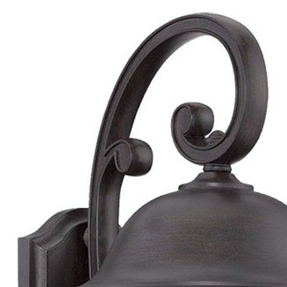 Matte Black Tapered Goblet Wall Light-Outdoor Lighting-DECOROLALA
