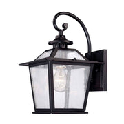 Matte Black Terrarium Shape Wall Light-Outdoor Lighting-DECOROLALA