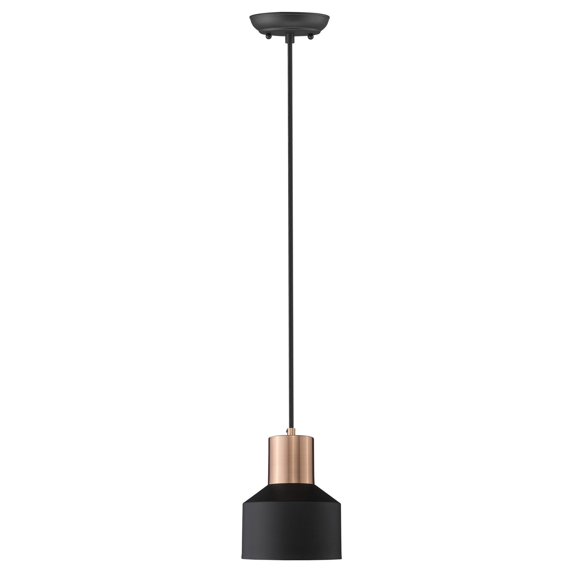 Matte Black and Rose Gold Pendant Hanging Light-Pendants-Hanging Lights-DECOROLALA