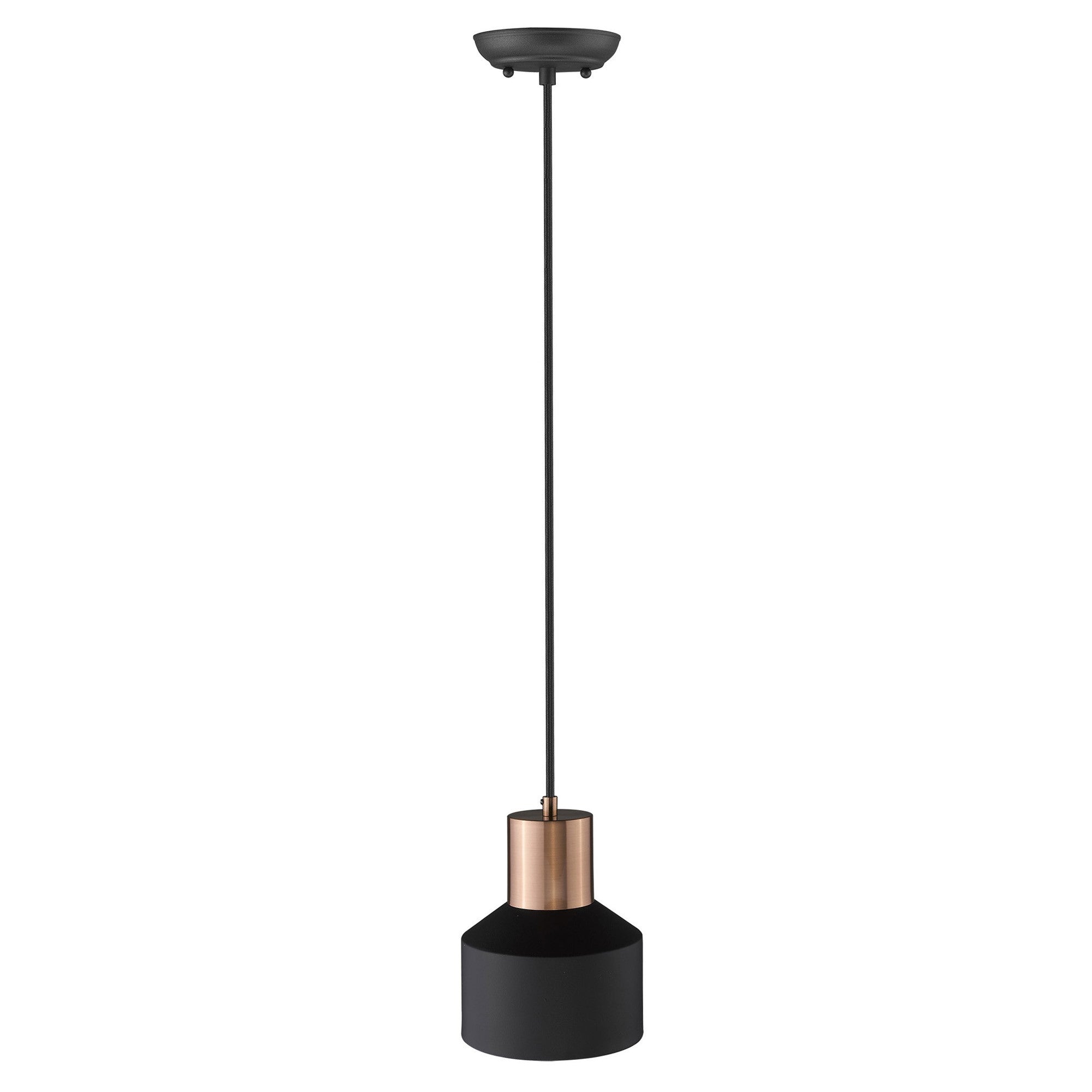 Matte Black and Rose Gold Pendant Hanging Light-Pendants-Hanging Lights-DECOROLALA