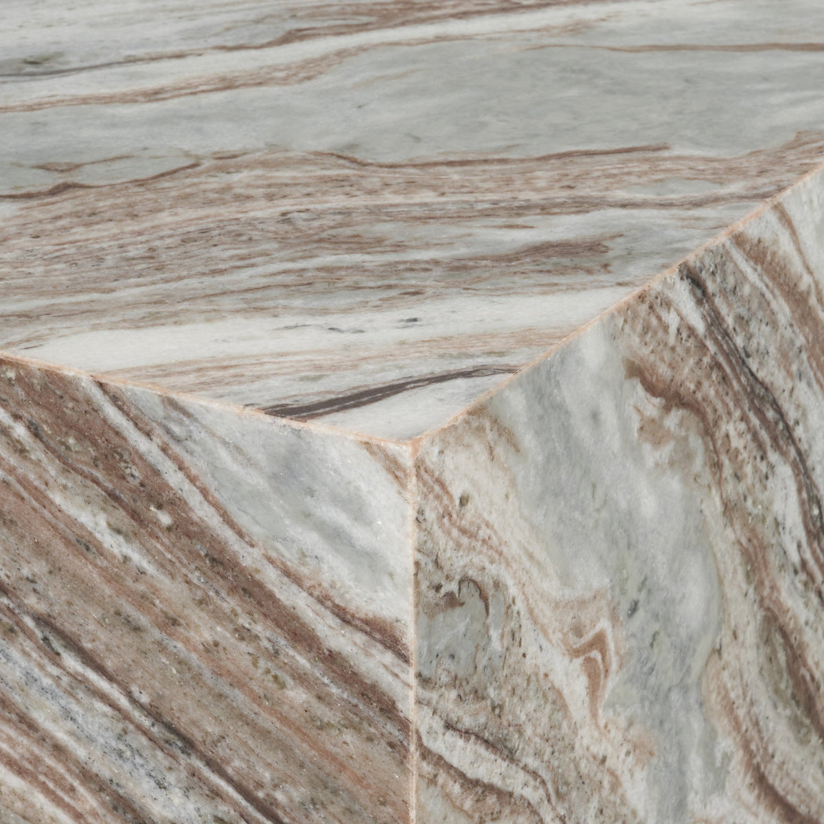 Matteo Solid Pink Marble Rectangular Coffee Table-Coffee Tables-DECOROLALA
