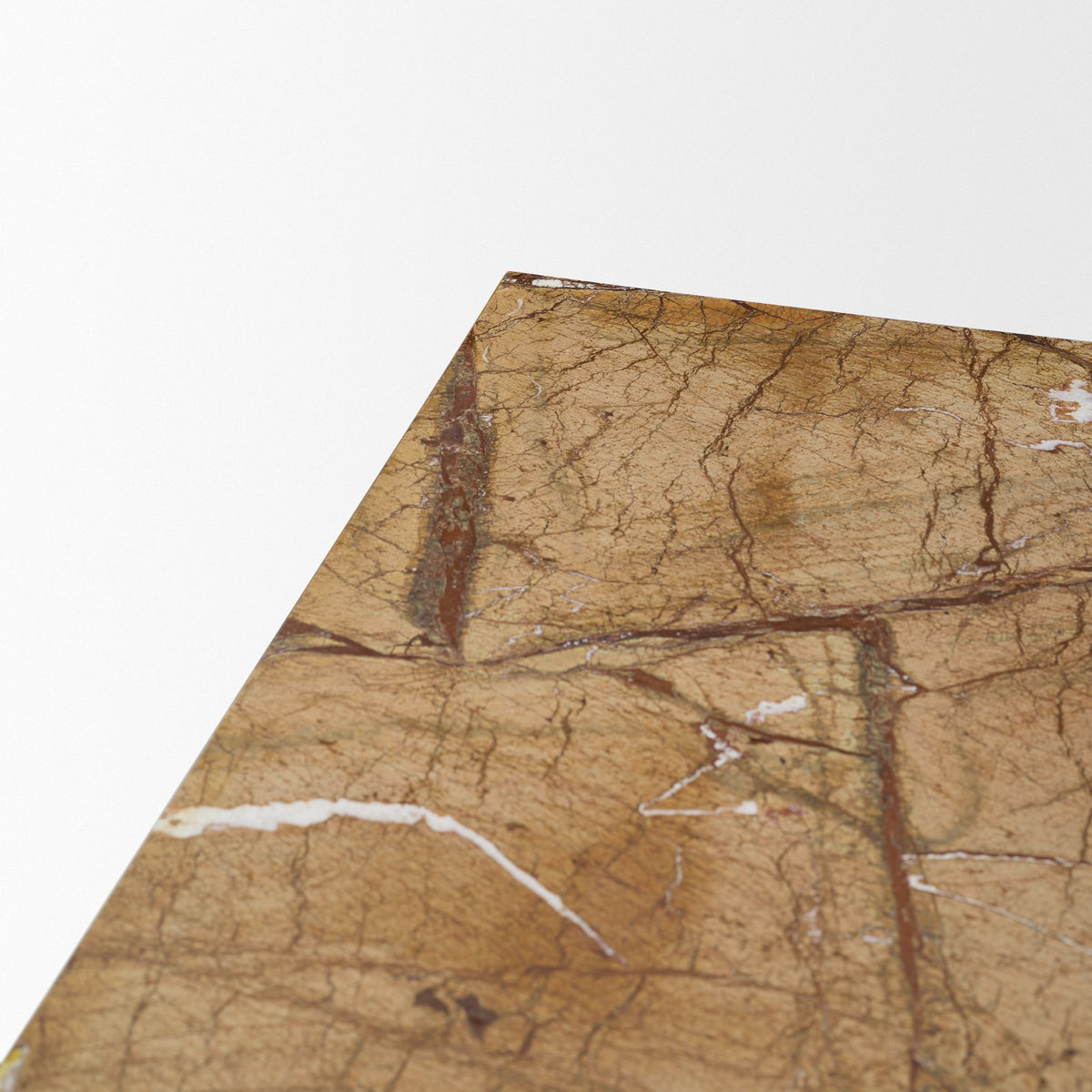 Matteo Solid Rainforest Rust Marble Rectangular Coffee Table-Coffee Tables-DECOROLALA