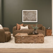 Matteo Solid Rainforest Rust Marble Rectangular Coffee Table-Coffee Tables-DECOROLALA