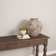 Mattone 15.9H Rustic Weather Terracotta Vase-Vase-DECOROLALA
