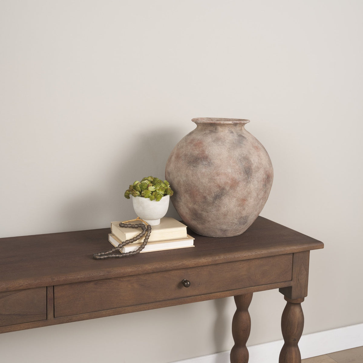 Mattone 15.9H Rustic Weather Terracotta Vase-Vase-DECOROLALA