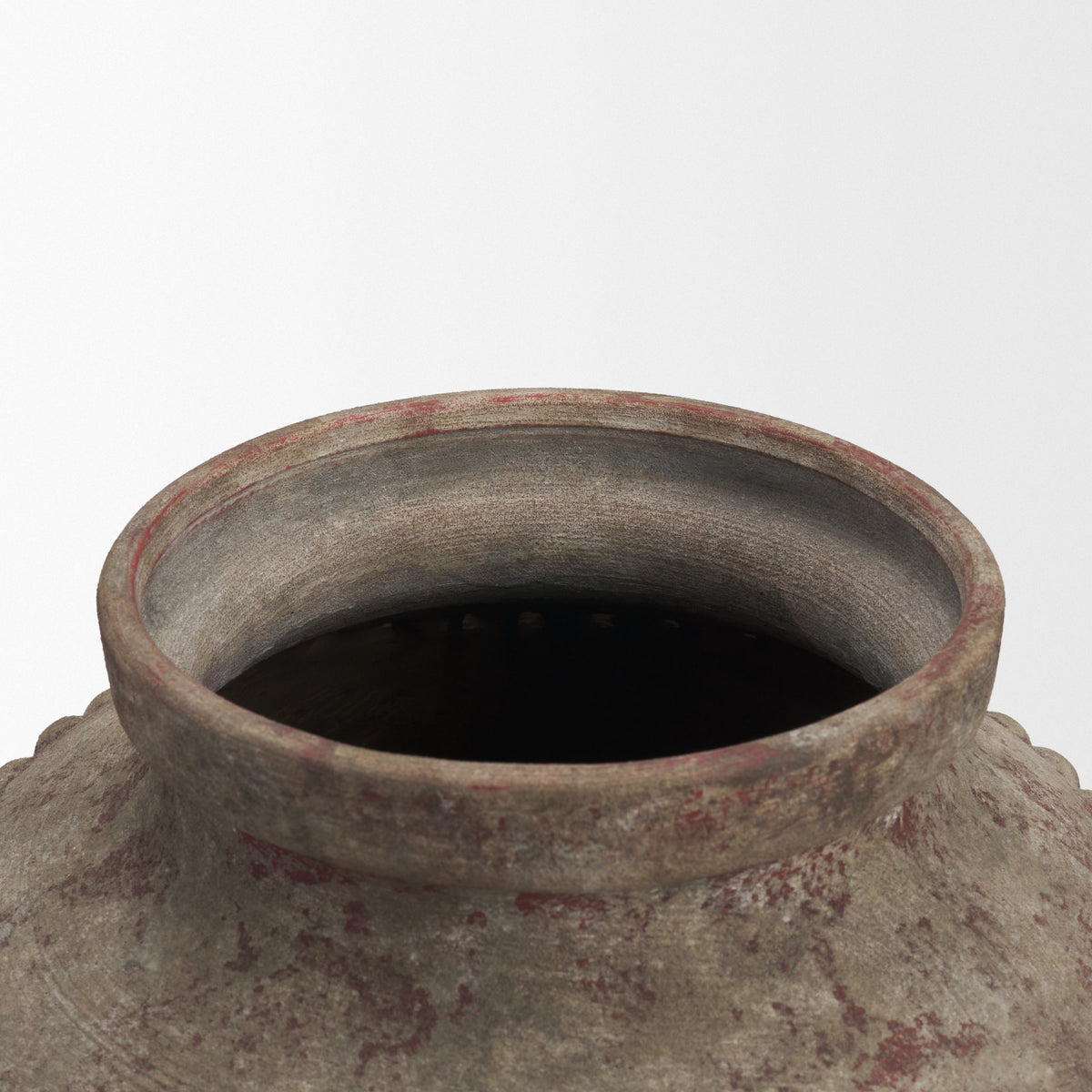 Mattone 24.4H Rustic Weathered Terracotta Floor Vase-Vase-DECOROLALA