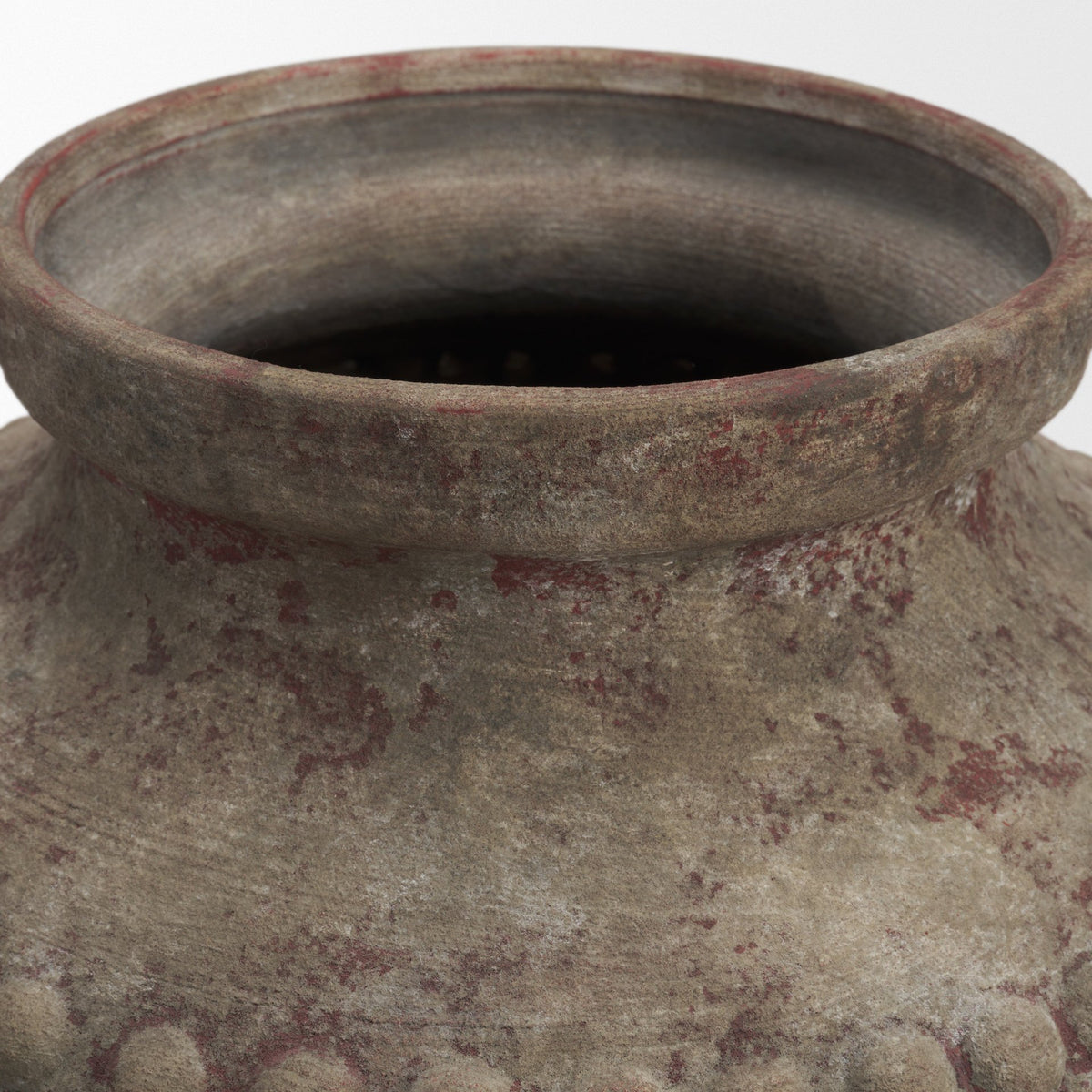 Mattone 24.4H Rustic Weathered Terracotta Floor Vase-Vase-DECOROLALA