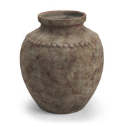 Mattone 24.4H Rustic Weathered Terracotta Floor Vase-Vase-DECOROLALA
