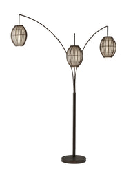 Maui Arc Lamp with 3 Lanterns-Lighting-DECOROLALA