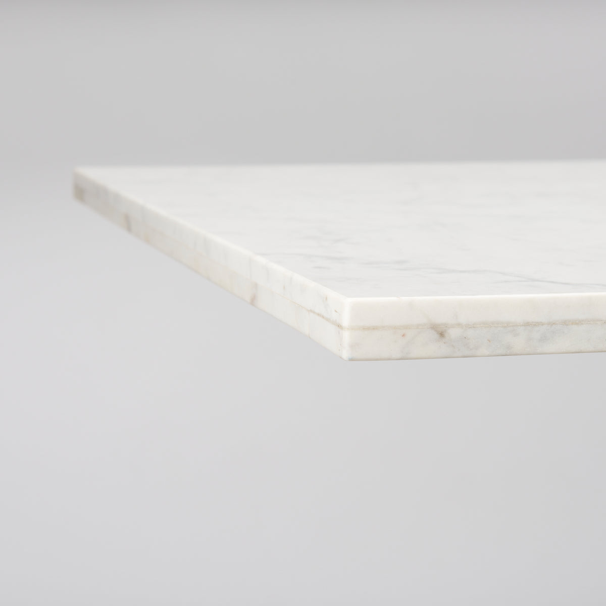 Maxton 79"L x 39"W Rectangular Pedestal Dining Table | White Marble & Gunmetal Metal | Seats 8-Dining Tables-DECOROLALA