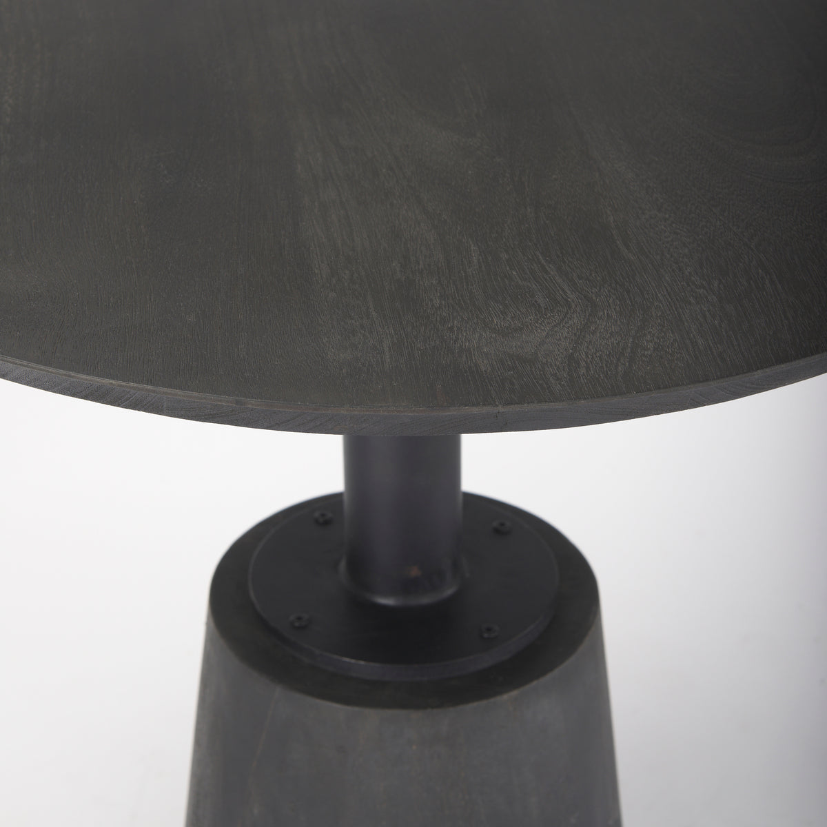 Maxwell 32" Round Pedestal Dining Table | Modern | Wood & Metal | Seats 2-Dining Tables-DECOROLALA