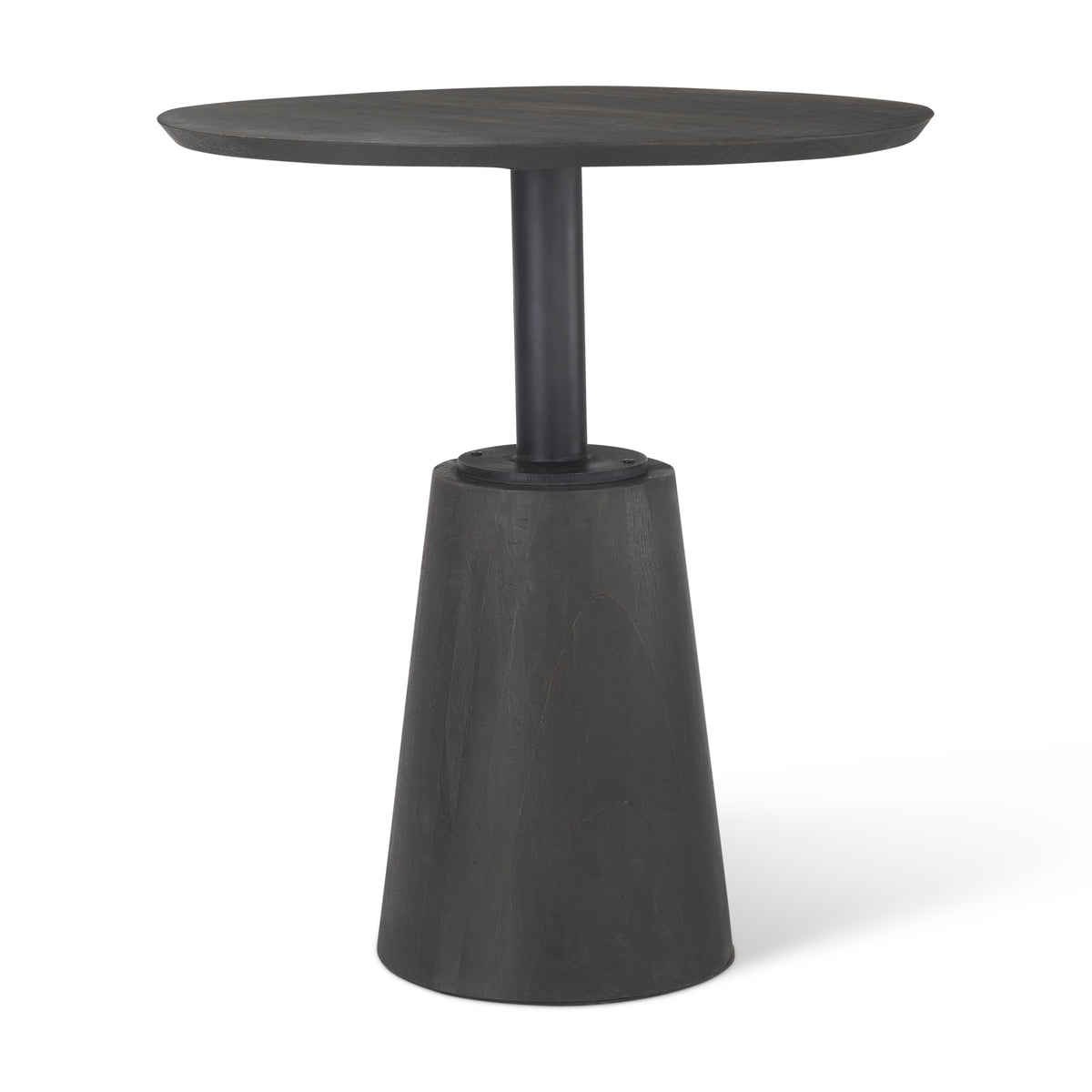 Maxwell 32" Round Pedestal Dining Table | Modern | Wood & Metal | Seats 2-Dining Tables-DECOROLALA