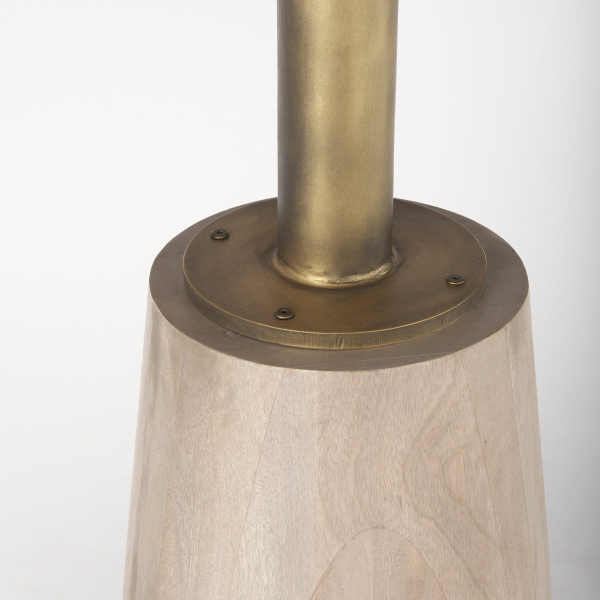 Maxwell 32" Round Pedestal Dining Table | Modern | Wood & Metal | Seats 2-Dining Tables-DECOROLALA