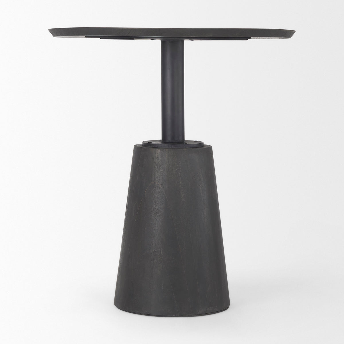 Maxwell 32" Round Pedestal Dining Table | Modern | Wood & Metal | Seats 2-Dining Tables-DECOROLALA