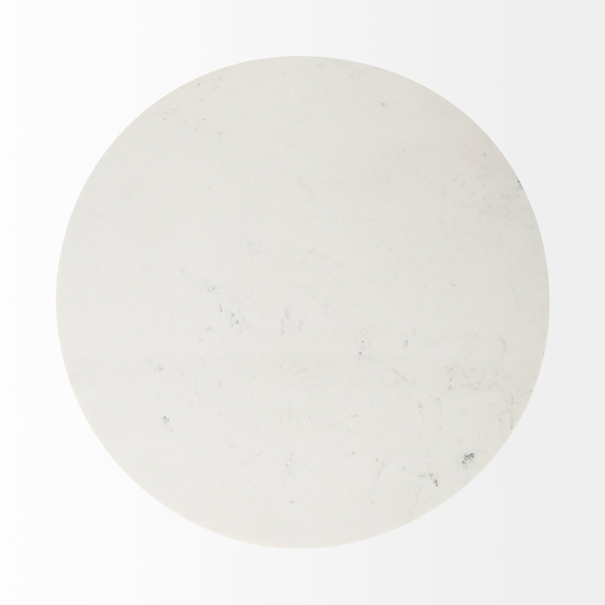 Maxwell 48" Round Pedestal Dining Table | White Marble & Light Wood | Seats 4-Dining Tables-DECOROLALA