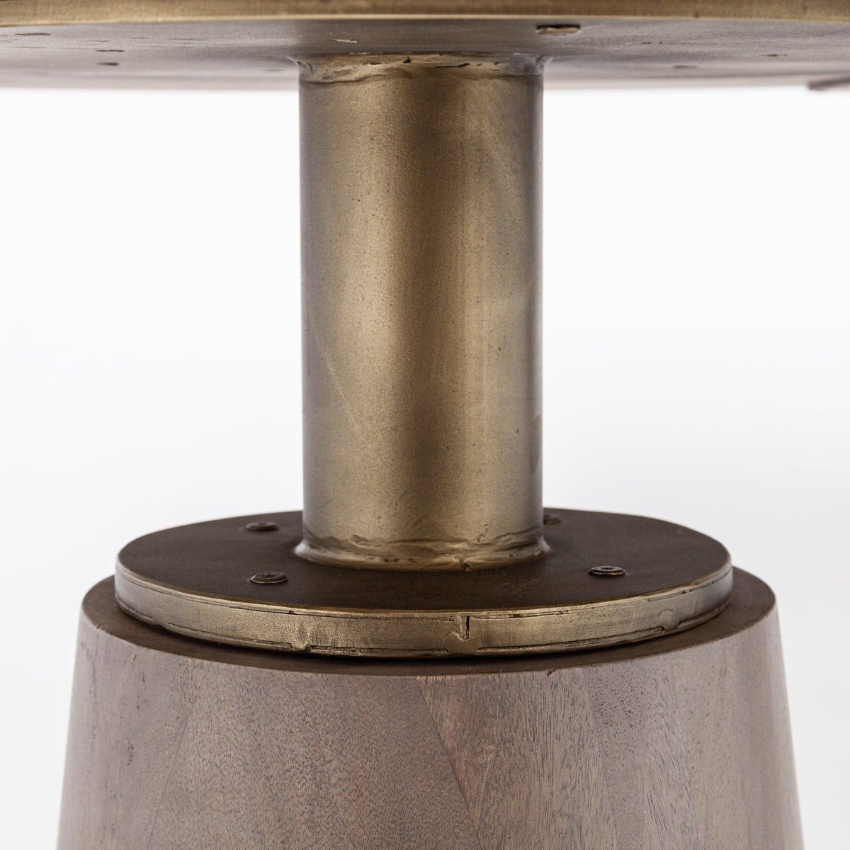 Maxwell 54" Round Pedestal Dining Table | Modern | Wood & Wood/Metal | Seats 4-Dining Tables-DECOROLALA