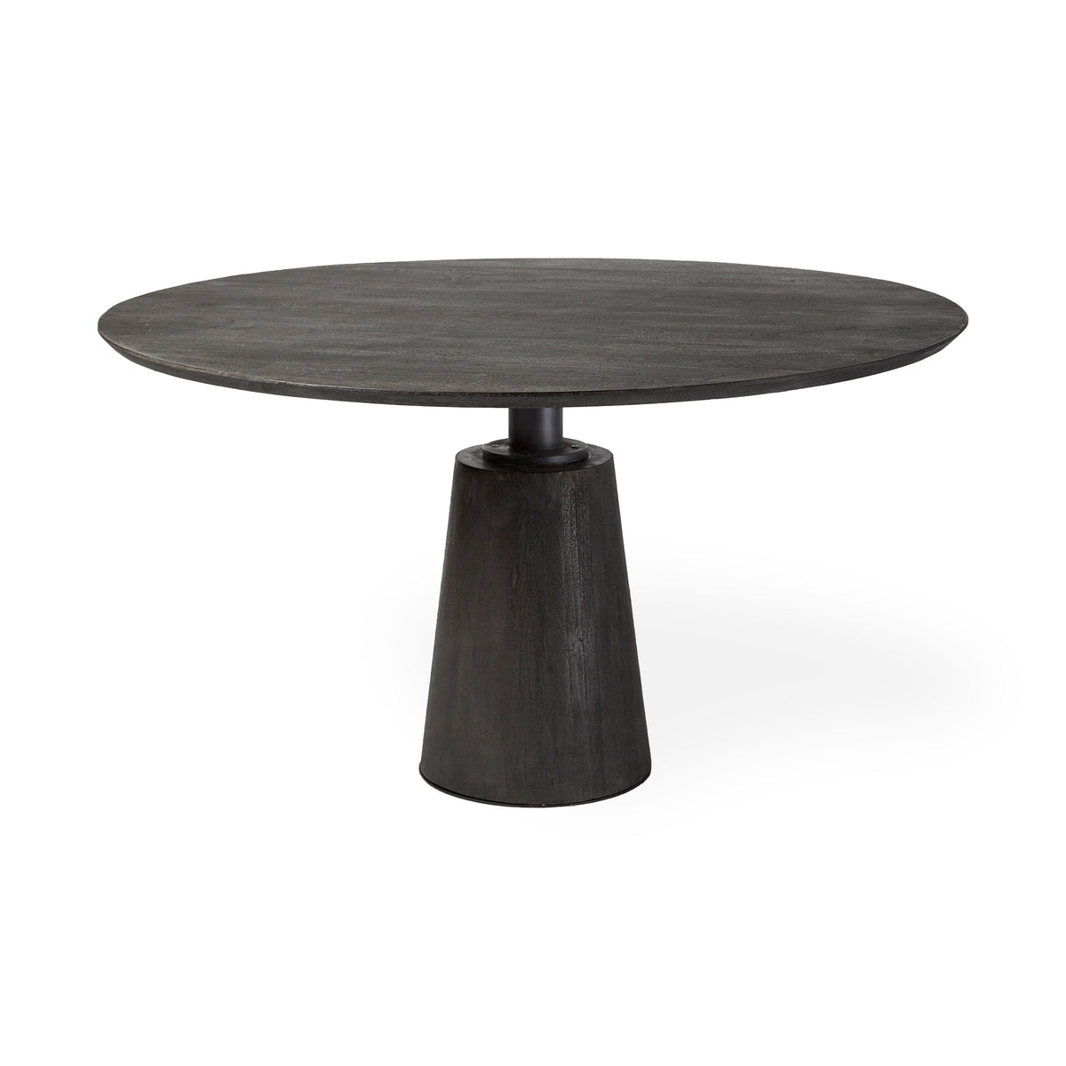 Maxwell 54" Round Pedestal Dining Table | Modern | Wood & Wood/Metal | Seats 4-Dining Tables-DECOROLALA