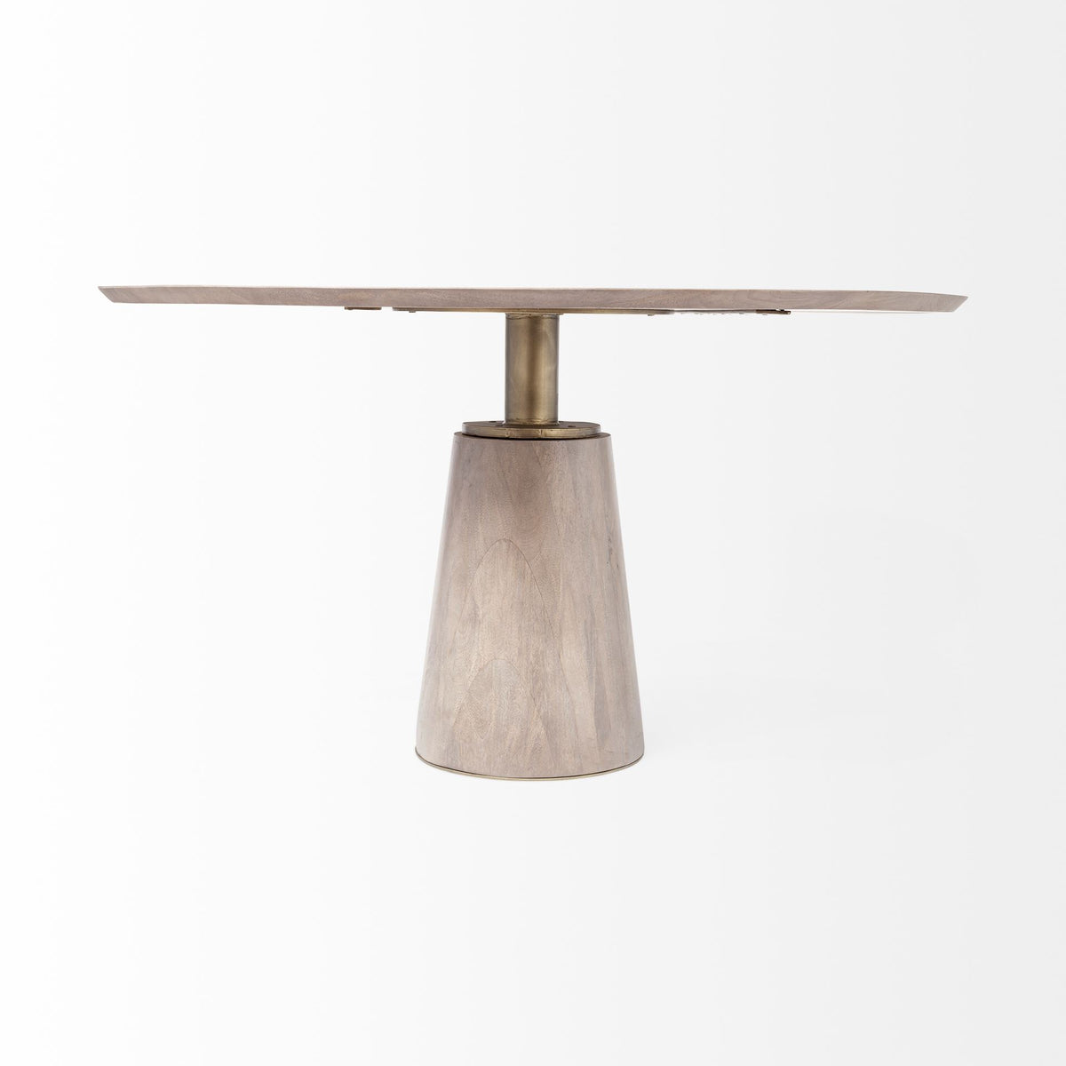Maxwell 54" Round Pedestal Dining Table | Modern | Wood & Wood/Metal | Seats 4-Dining Tables-DECOROLALA