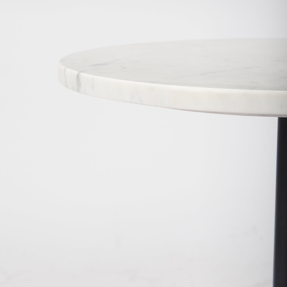Maxwell Marble Top Pedestal End/Side Table-End and Side Tables-DECOROLALA