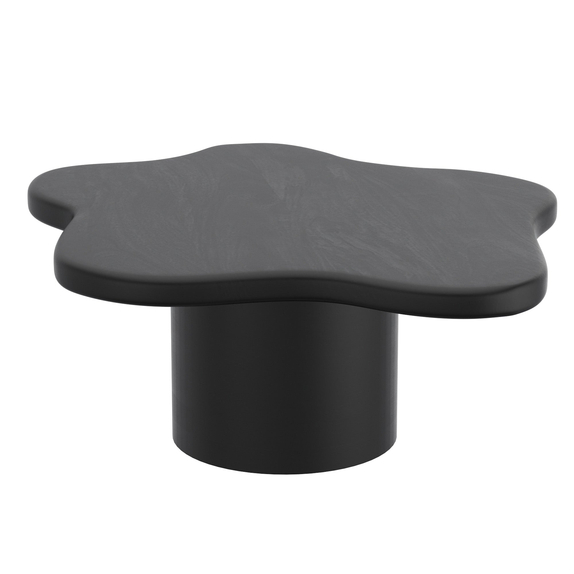 Mayal 2-Piece Nesting Coffee Table Set - Black Mango Wood-Coffee Table-DECOROLALA