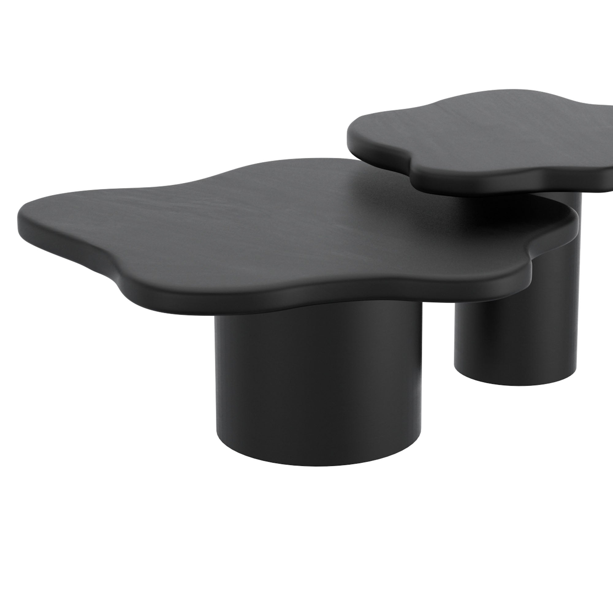 Mayal Large Coffee Table - Black Mango Wood-Coffee Table-DECOROLALA