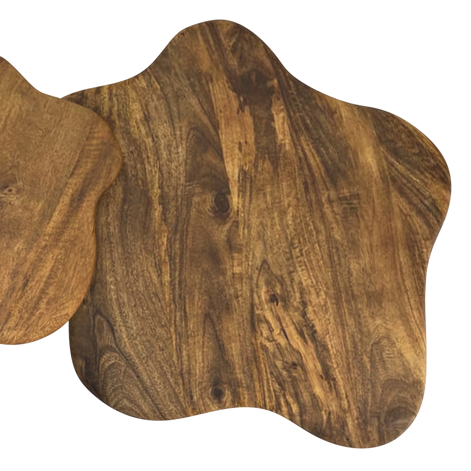 Mayal Large Coffee Table - Walnut Finish Mango Wood-Coffee Table-DECOROLALA