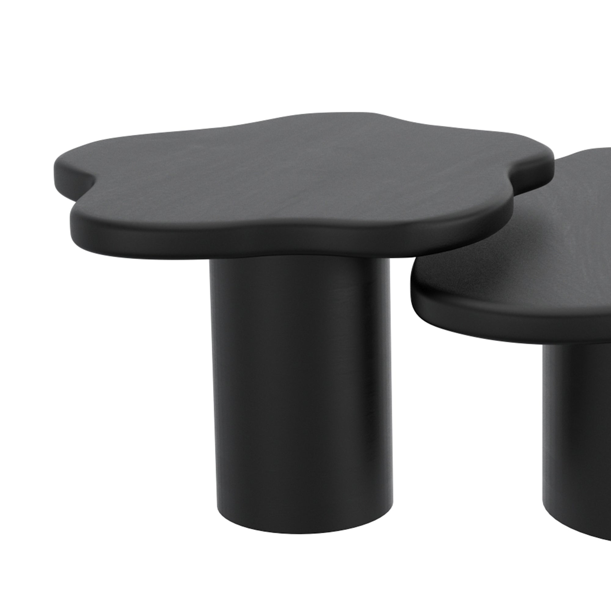Mayal Small Coffee Table - Black Solid Mango Wood-Coffee Table-DECOROLALA