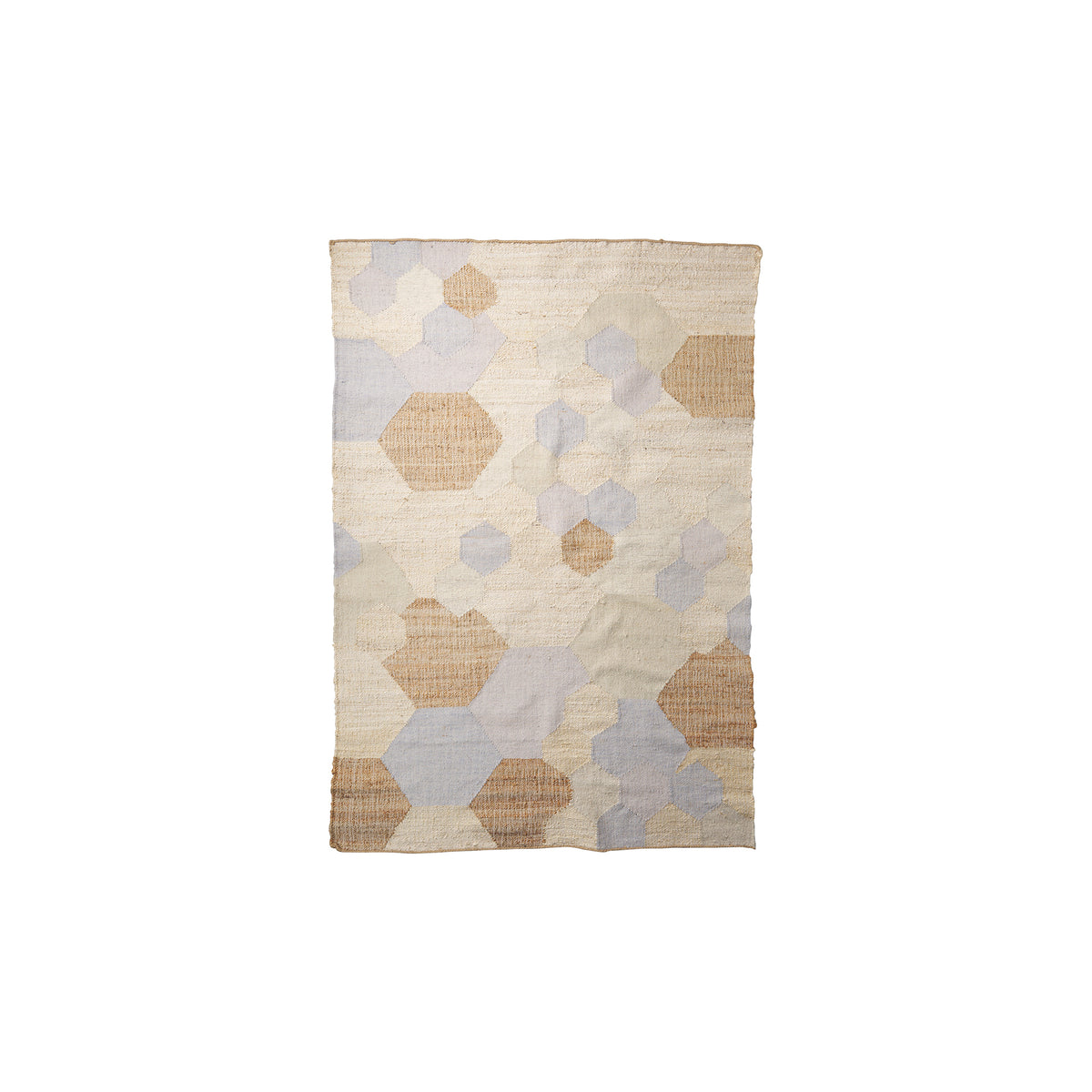 Mayson 5x8 Cream Multi-Colored Honeycomb Pattern Area Rug-Area Rugs-DECOROLALA