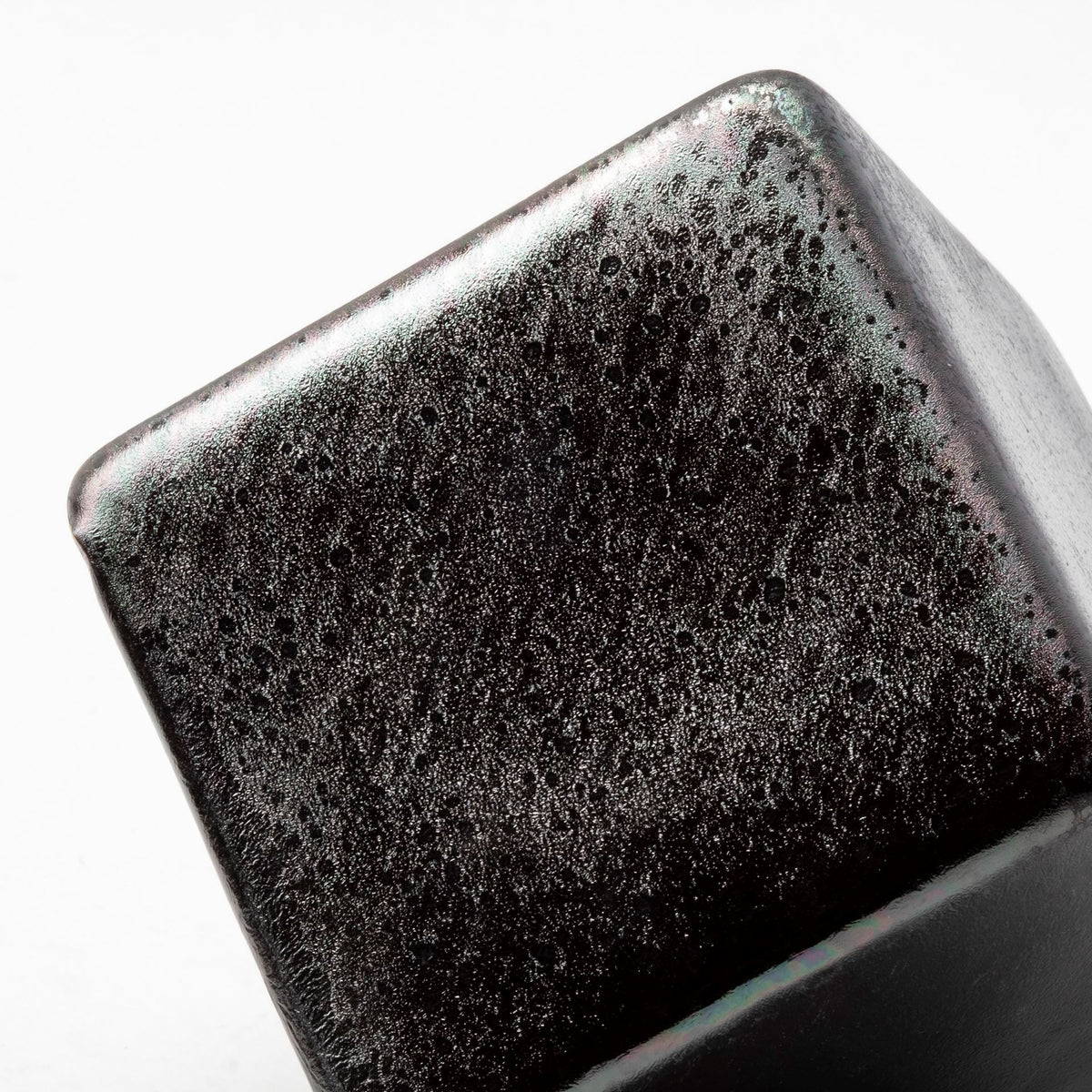 Mayweather (Set of 3) Black Geometric Ceramic Cubes-Objects-DECOROLALA