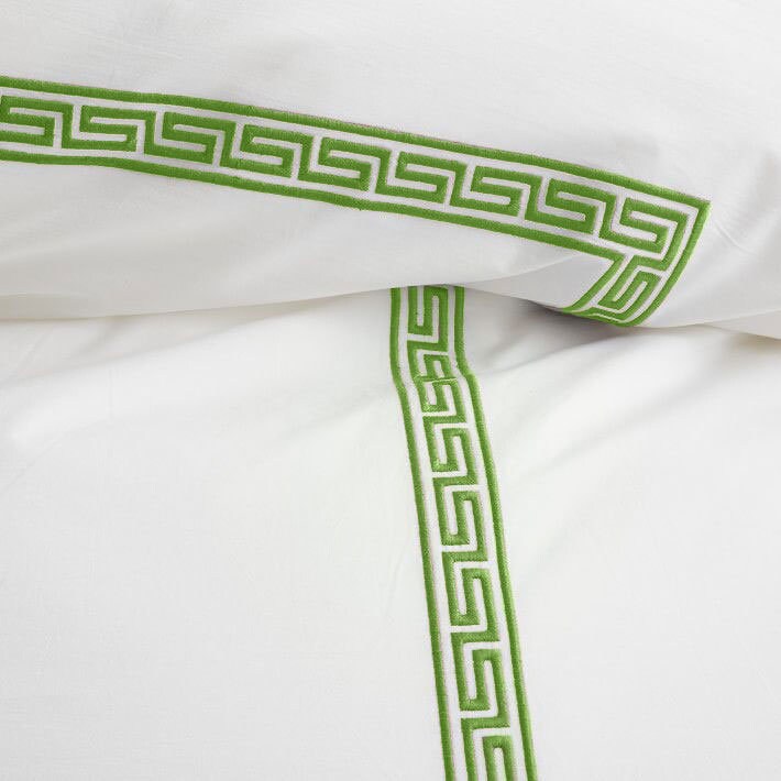 Maze Linen Cotton Embroidered Edge Duvet Cover Set-Duvet Cover-DECOROLALA