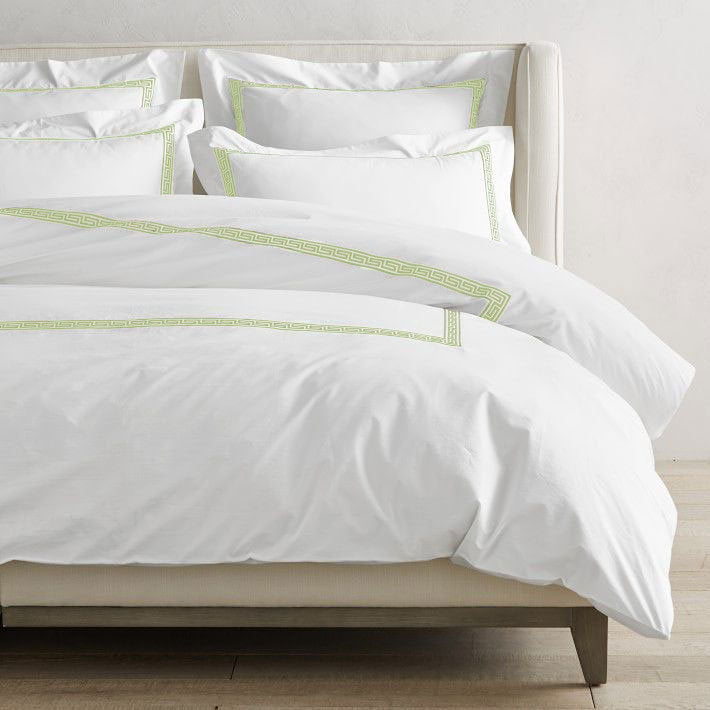 Maze Linen Cotton Embroidered Edge Duvet Cover Set-Duvet Cover-DECOROLALA