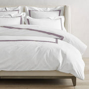 Maze Pure Linen Embroidered Edge Duvet Cover Set - 100% Linen-Duvet Cover-DECOROLALA