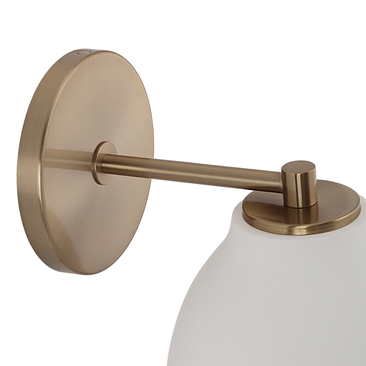 Mazia 8.5" Burnished Brass 1-Light Wall Sconce-Wall Sconce-DECOROLALA