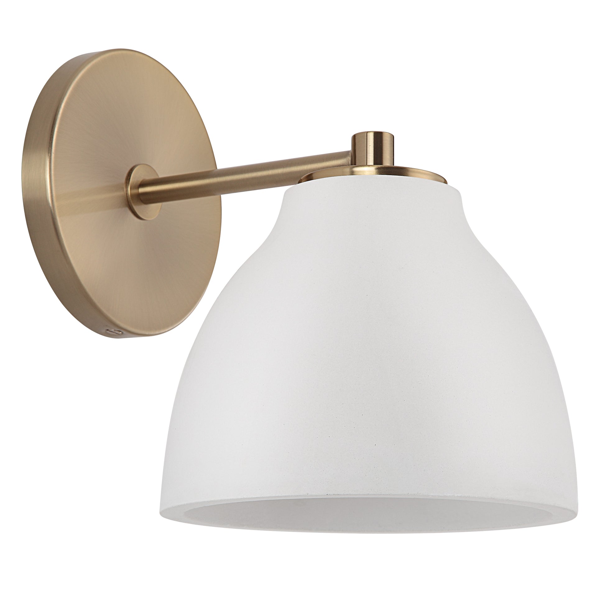 Mazia 8.5" Burnished Brass 1-Light Wall Sconce-Wall Sconce-DECOROLALA