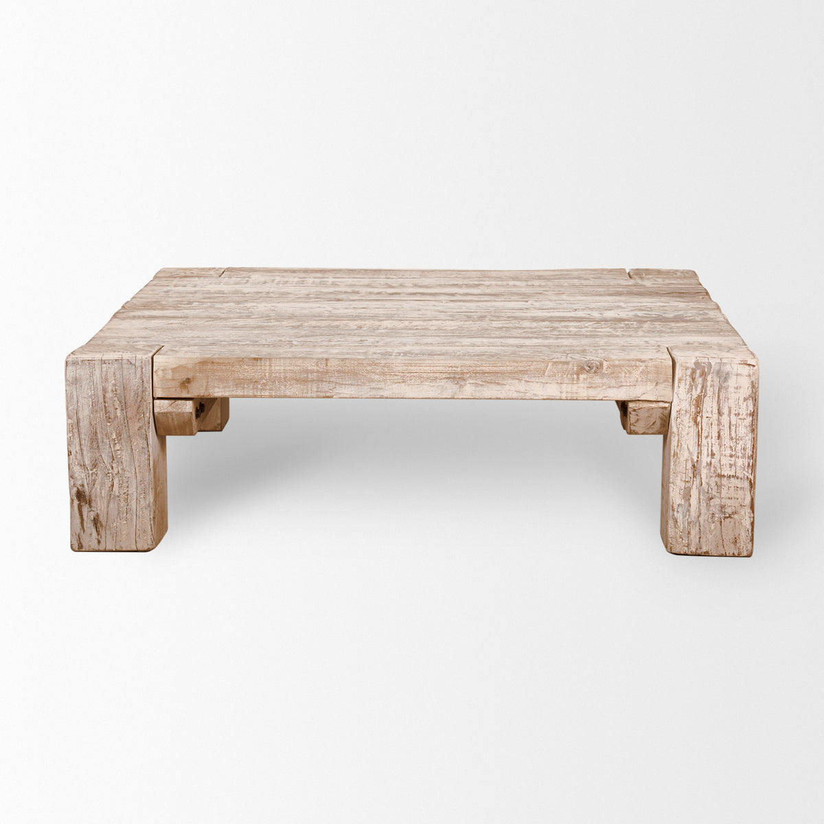 McArthur 48x48 Square Reclaimed Solid Wood Coffee Table-Coffee Tables-DECOROLALA