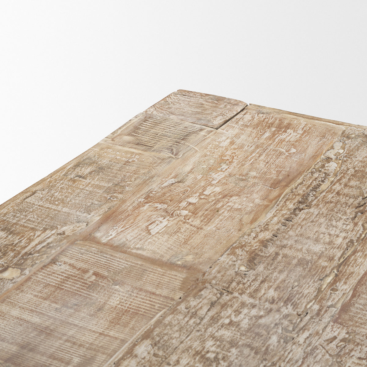 McArthur 84"L x 42.5"W Dining Table | White Wash Wood | Seats 8-Dining Tables-DECOROLALA