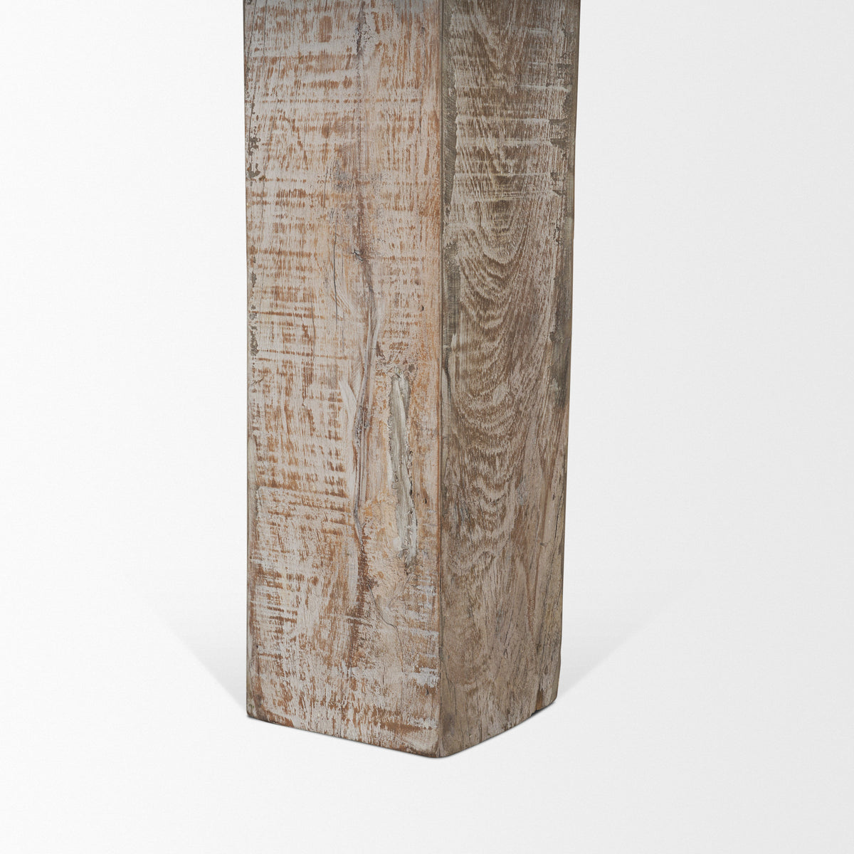 McArthur 94"L x 42.5"W Dining Table | White Wash Wood | Seats 8-Dining Tables-DECOROLALA