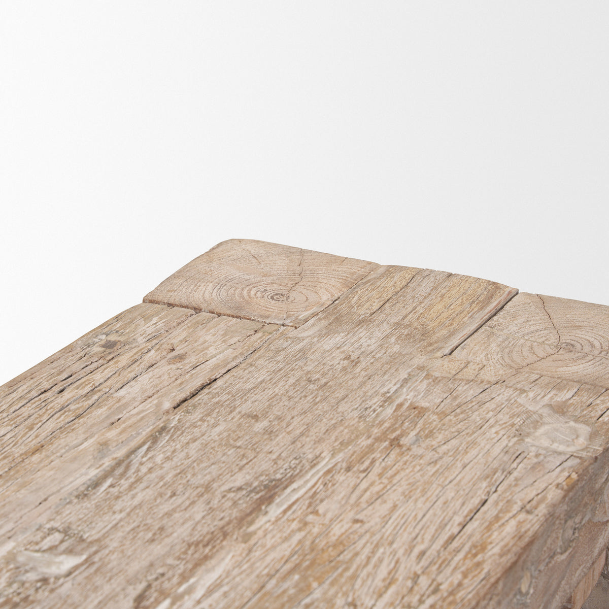 McArthur Whitewash Reclaimed Wood Bench-Benches-DECOROLALA