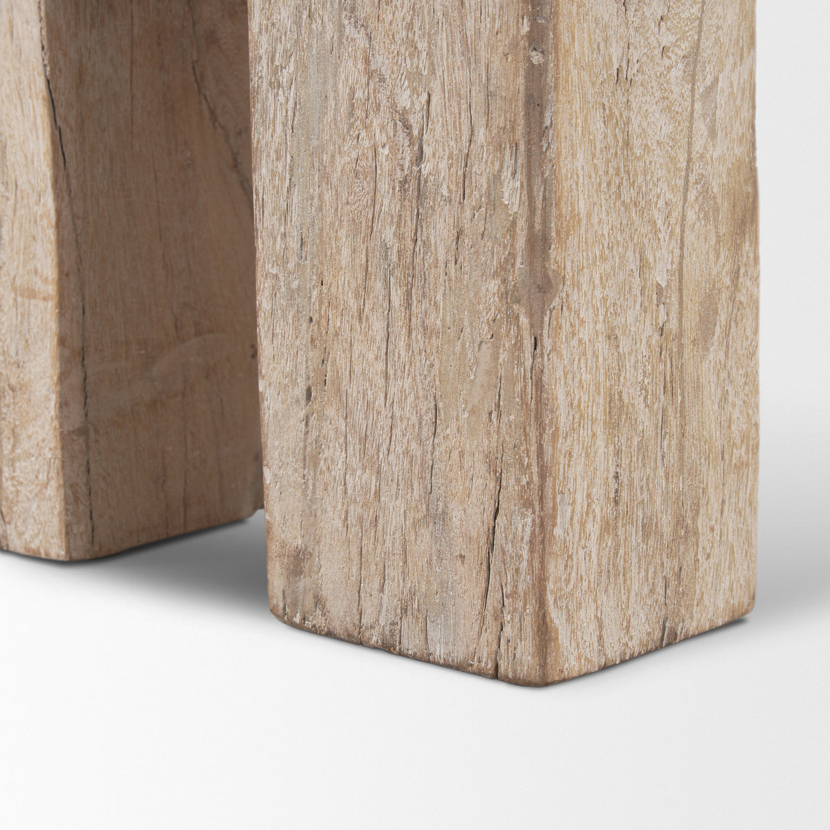 McArthur Whitewash Reclaimed Wood Bench-Benches-DECOROLALA