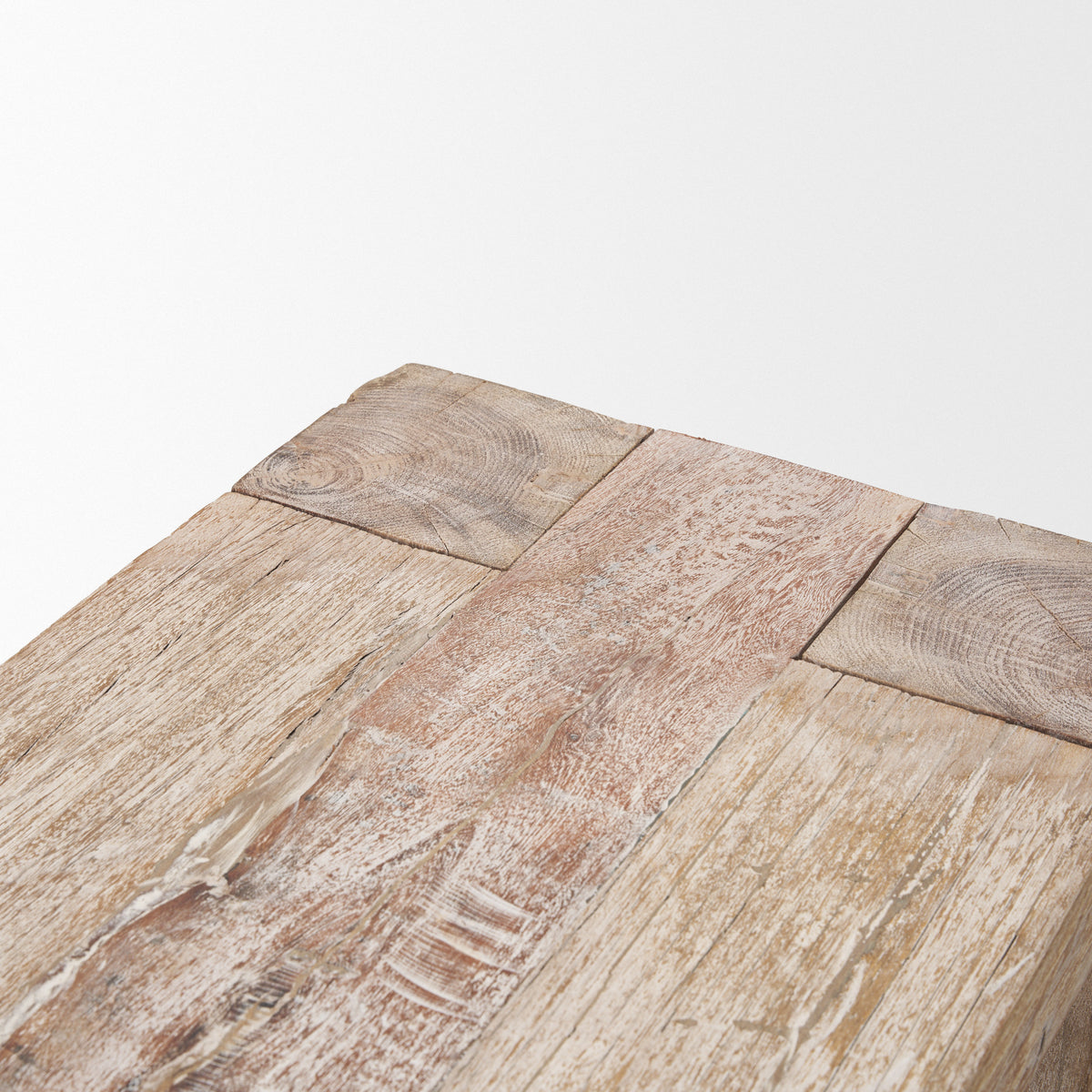 McArthur Whitewash Reclaimed Wood Console Table-Console Tables-DECOROLALA