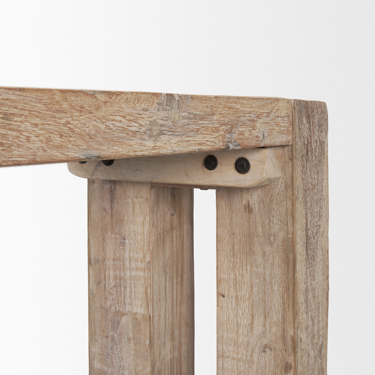 McArthur Whitewash Reclaimed Wood Console Table-Console Tables-DECOROLALA