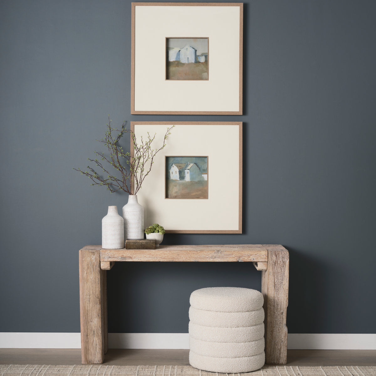McArthur Whitewash Reclaimed Wood Console Table-Console Tables-DECOROLALA