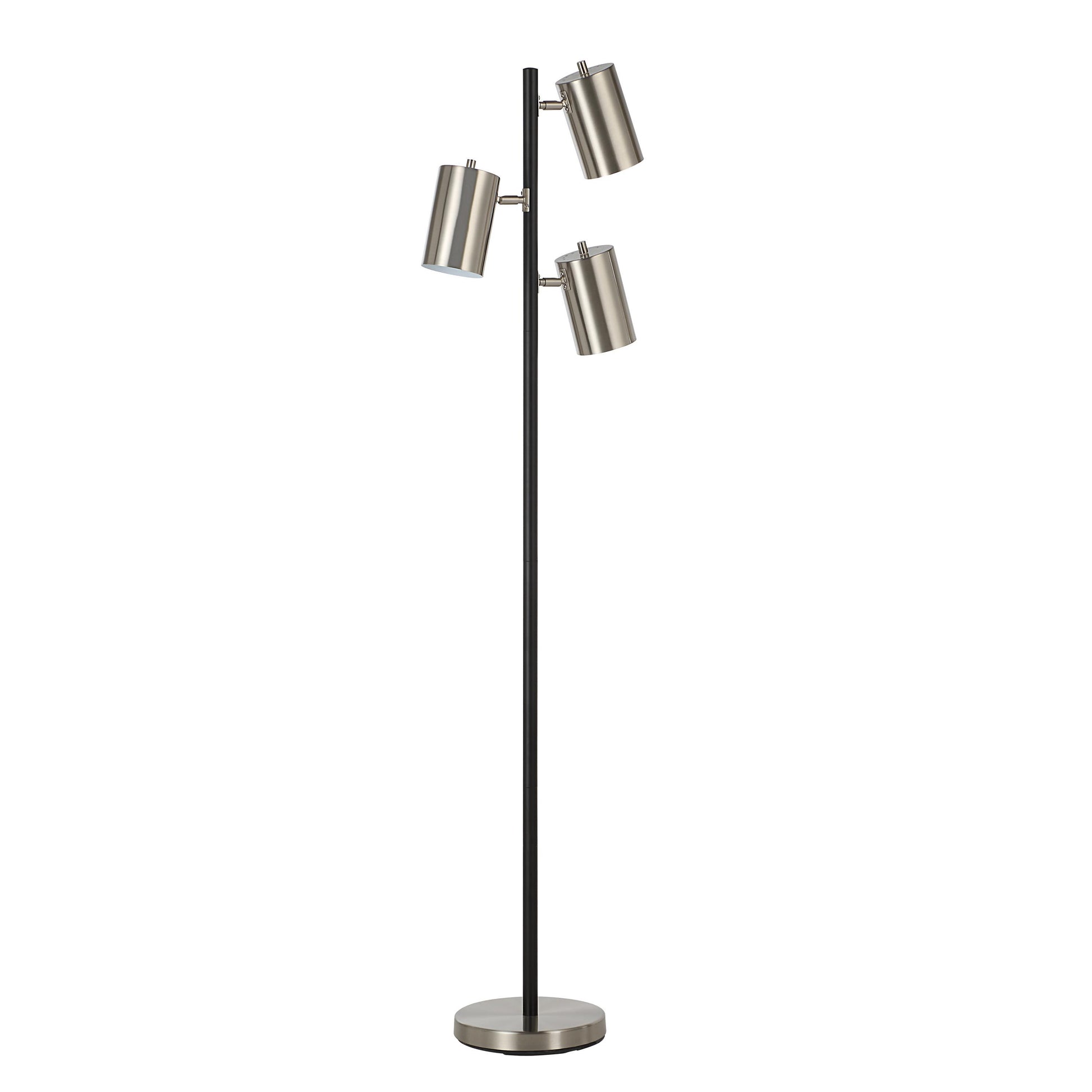 Meandros 63.5" Floor Lamp, 3-Light, Grey-Floor Lamp-DECOROLALA