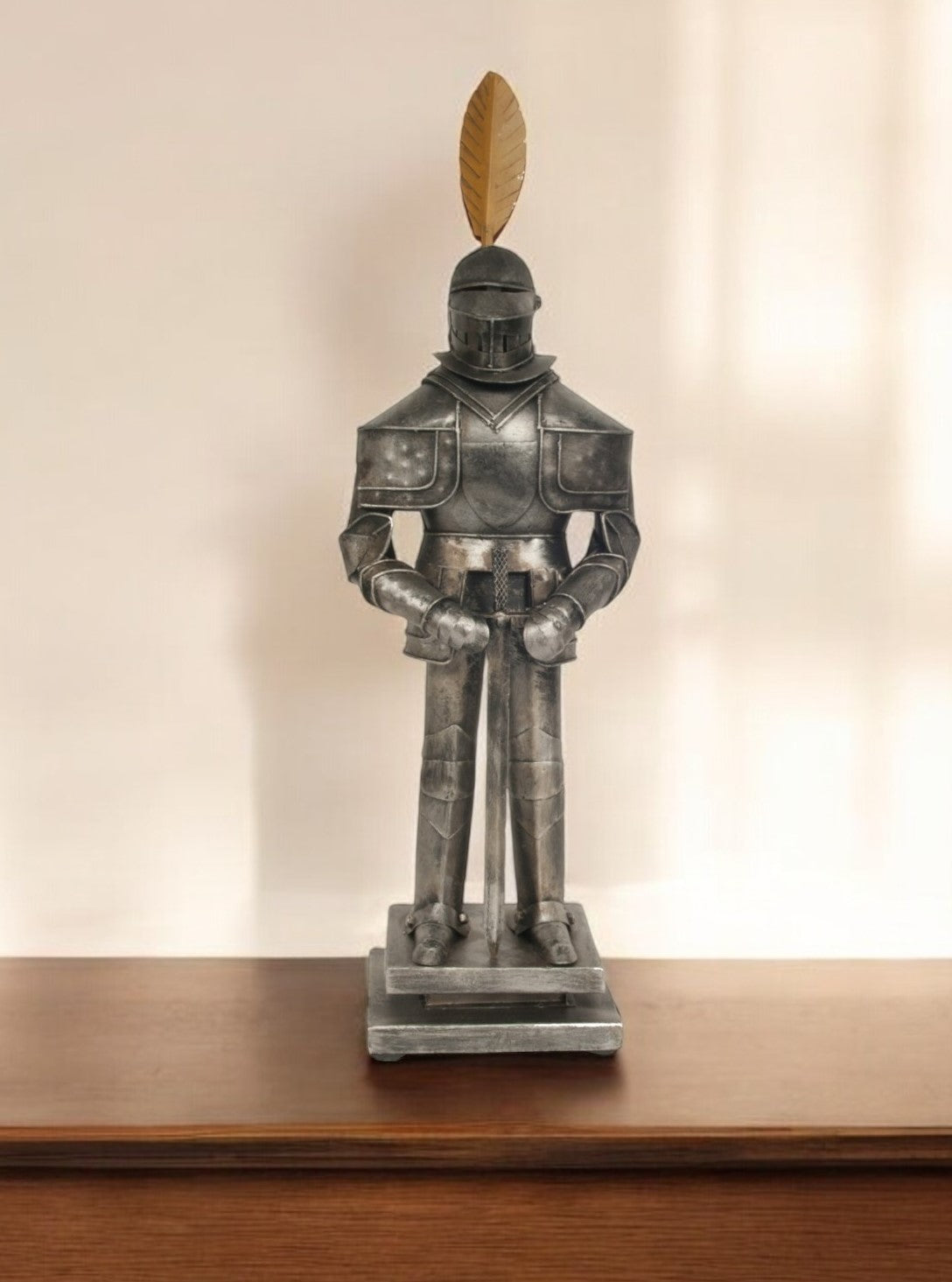 Medieval Armor Suit Tin Antique Decor-Sculptures-DECOROLALA